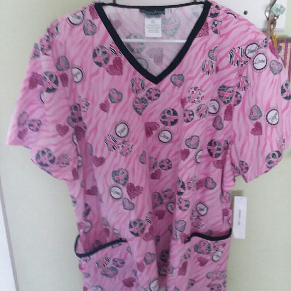 Cherrokee Scrub Top 3x
